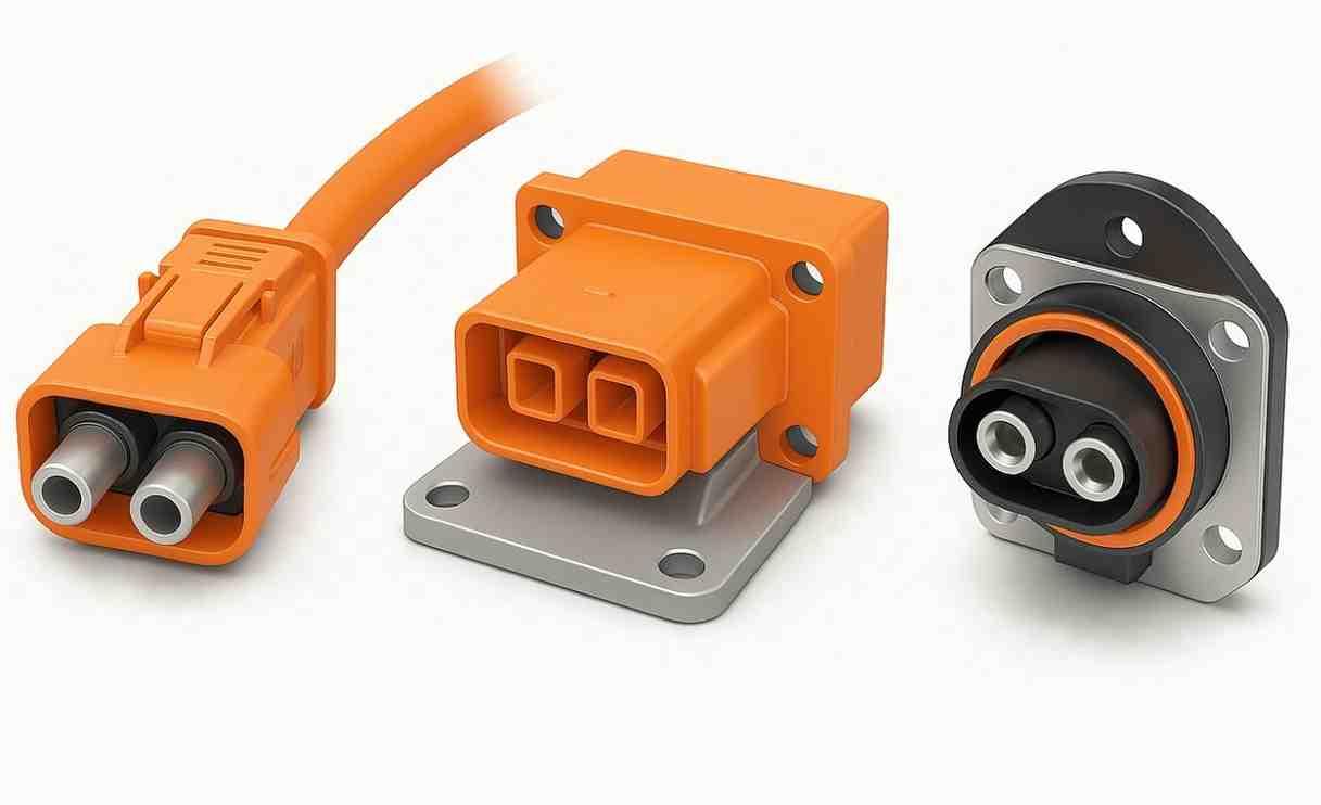 Machined high-voltage connector parts
