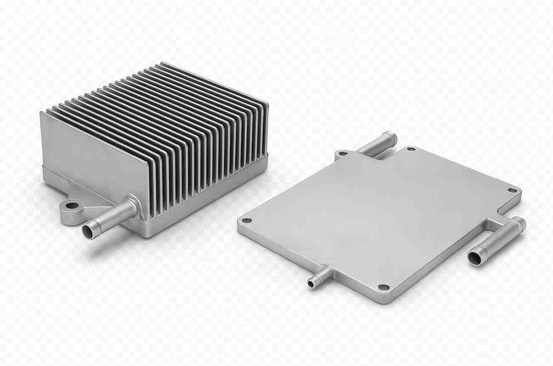 Machined heat sinks and cooling plates